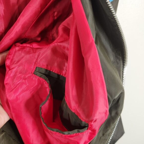 Zara Man Basic Full Zip Space Camp Patchwork Satin Bomber Jacket Medium - Picture 8 of 8